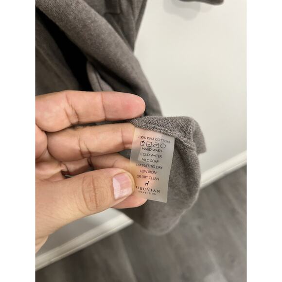 Peruvian Connection Lagenlook Boho Minimalist Quiet Luxe Coastal Duster S Lagom - Picture 8 of 15